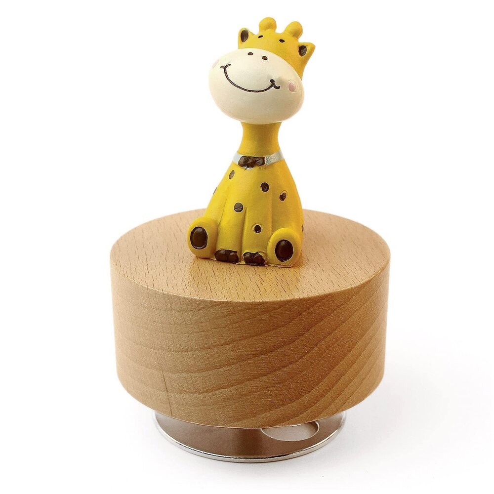 6126 Cute Little Animal Wooden Mechanical Music Box, You are My Sunshine